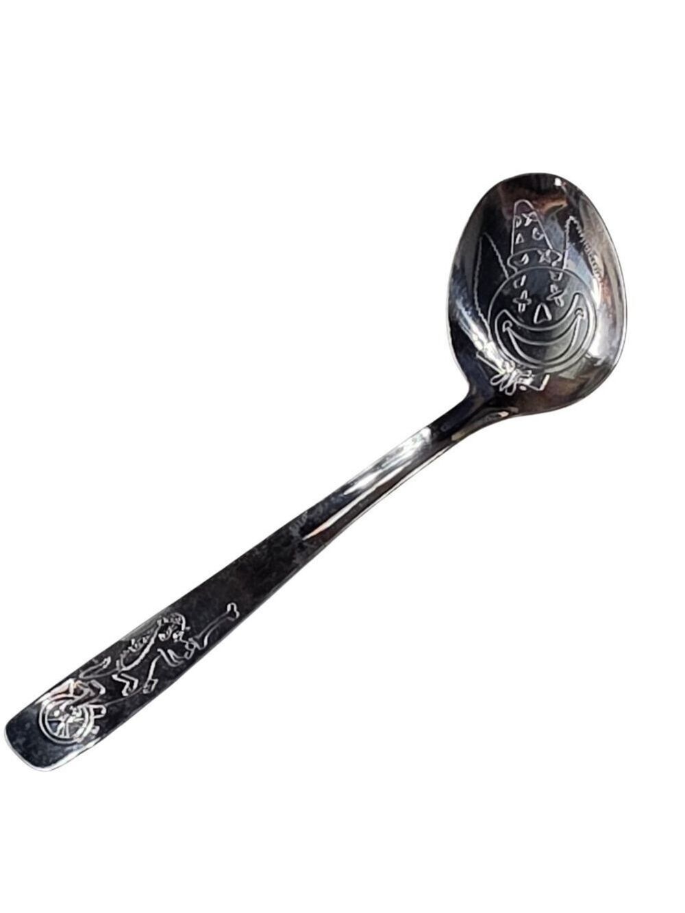 Vintage Stainless Steel Child’s Spoon - Circus Clown & Pood